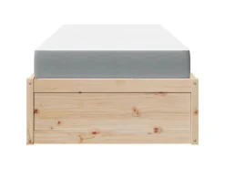 vidaXL Bett mit Matratze 90x200 cm Massivholz Kiefer2012740