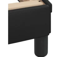 New vidaXL Bett mit Matratze Schwarz 90x200 cm Kunstleder Modell 12007232