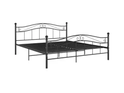 Hot vidaXL Bett Schwarz Metall 180x200 cm Modell 11115684