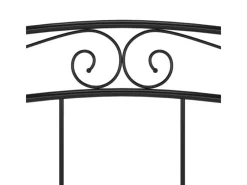 Hot vidaXL Bett Schwarz Metall 180x200 cm Modell 11115684