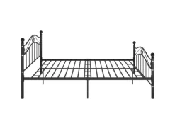 Hot vidaXL Bett Schwarz Metall 180x200 cm Modell 11115684