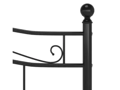 Hot vidaXL Bett Schwarz Metall 180x200 cm Modell 11115684