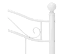 Sale vidaXL Bett Weiß Metall 90x200 cm Modell 1922493