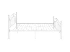 Outlet vidaXL Bett Weiß Metall 140x200 cm Modell 11115663