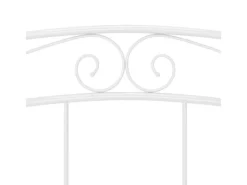 Outlet vidaXL Bett Weiß Metall 140x200 cm Modell 11115663