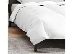 Best vidaXL Bettdecke Weiß 140 x 220 cm Feder 42007645