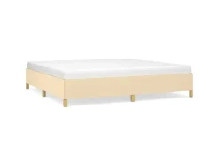 vidaXL Bettgestell Creme 200x200 cm Stoff Modell 31366788