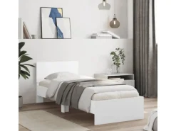 vidaXL Bettgestell mit Kopfteil 90x200 cm Holzwerkstoff 838624