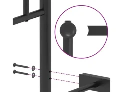vidaXL Bettgestell mit Kopfteil Metall 180x200 cm 374441