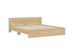 Outlet vidaXL Bettgestell mit Kopfteil Sonoma-Eiche 200x200 cm1944320