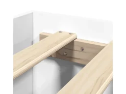 Hot vidaXL Bettgestell mit Kopfteil ohne Matratze Weiß 100x200 cm 3295576