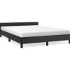 Hot vidaXL Bettgestell mit Kopfteil Schwarz 140x200 cm Kunstleder Modell 11399621