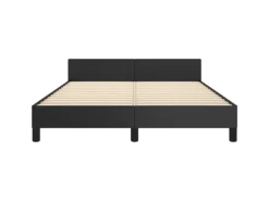 Hot vidaXL Bettgestell mit Kopfteil Schwarz 140x200 cm Kunstleder Modell 11399621
