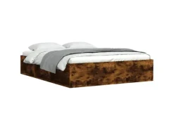 New vidaXL Bettgestell Räuchereiche 140x200 cm1925305