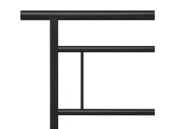 vidaXL Bettgestell Schwarz Metall 140x200 cm Modell 5651016