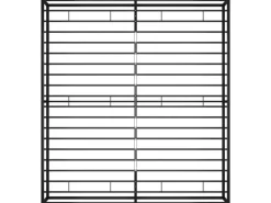 vidaXL Bettgestell Schwarz Metall 140x200 cm Modell 2650996