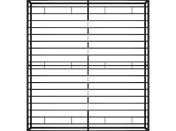 vidaXL Bettgestell Schwarz Metall 180x200 cm Modell 2650998