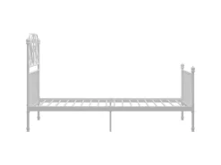 New vidaXL Bettgestell Weiß Metall 100x200 cm723136