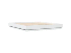 vidaXL Bettgestell Weiß 200x200 cm Holzwerkstoff 3209828