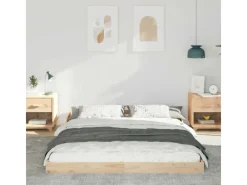 Discount vidaXL Bettrahmen Braun 160 x 200 cm Massives Kiefernholz 873307 Natur