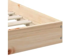 Discount vidaXL Bettrahmen Braun 160 x 200 cm Massives Kiefernholz 873307 Natur