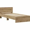 vidaXL Bettrahmen mit Kopfteil Artisan-Eiche 90 x 200 cm Holzwerkstoff 871655