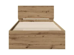 vidaXL Bettrahmen mit Kopfteil Artisan-Eiche 90 x 200 cm Holzwerkstoff 871655