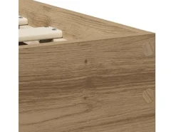vidaXL Bettrahmen mit Kopfteil Artisan-Eiche 90 x 200 cm Holzwerkstoff 871655