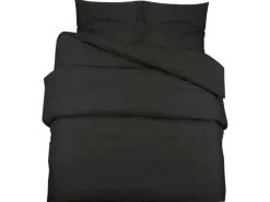 Online vidaXL Bettwäsche-Set 200x200 cm Leichte Mikrofaser 135976 Schwarz