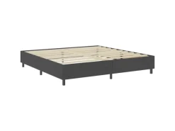vidaXL Boxspring-Bettgestell Grau Stoff 200x200 cm621163