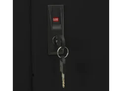 vidaXL Büroschrank mit Schiebetür Anthrazit 90x40x180 cm Stahl Modell 1