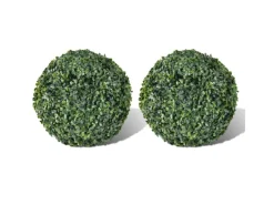Outlet vidaXL Buchsbaumkugeln 2 Stk Künstlich Formschnitt-Kugel 27 cm