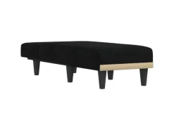 Clearance vidaXL Chaiselongue Schwarz Stoff Modell 3