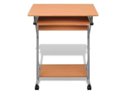 Outlet vidaXL Computertisch Computerwagen PC Tisch Bürotisch Laptop auf Rollen 20052 Braun