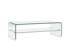 Best vidaXL Couchtisch Transparent 98×45×31 cm Hartglas 284745