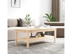 Best vidaXL Couchtisch 110x50x40 cm Massivholz Kiefer 814274 Natur