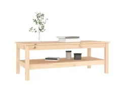 Best vidaXL Couchtisch 110x50x40 cm Massivholz Kiefer 814274 Natur