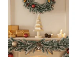 vidaXL Deko-Weihnachtsbäume 2 Stk Holz 30 cm Massivholz Kiefer