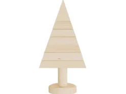 vidaXL Deko-Weihnachtsbäume 2 Stk Holz 30 cm Massivholz Kiefer