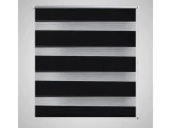 vidaXL Doppelrollo Seitenzug Duo Rollo 100 x 175 cm Schwarz