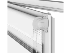 Best vidaXL Doppelrollo 100x200 cm Stoffbreite 95,9 cm Polyester 4014781 Weiß