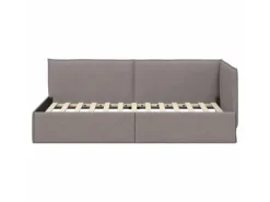 Online vidaXL Eckbettgestell mit Kopfteil 100 x 200 cm Stoff 42016476 Taupe