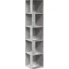 Discount vidaXL Eckregal Betongrau 33x33x164,5 cm Holzwerkstoff