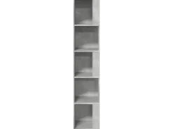 Discount vidaXL Eckregal Betongrau 33x33x164,5 cm Holzwerkstoff