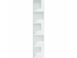 vidaXL Eckregal Weiß 33x33x164,5 cm Holzwerkstoff