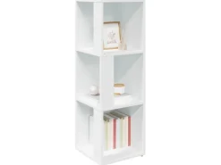 vidaXL Eckregal Weiß 33x33x100 cm Holzwerkstoff