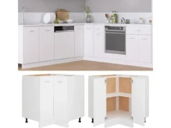Hot vidaXL Eckunterschrank Weiß 75,5x75,5x80,5 cm Holzwerkstoff
