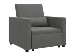 Best vidaXL Einzel-Schlafsofa mit Rädern 90 x 165 x 87 cm Stoff 42002685 Dunkelgrau