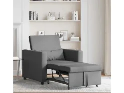 Best vidaXL Einzel-Schlafsofa mit Rädern 90 x 165 x 87 cm Stoff 42002685 Dunkelgrau