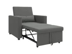 Best vidaXL Einzel-Schlafsofa mit Rädern 90 x 165 x 87 cm Stoff 42002685 Dunkelgrau